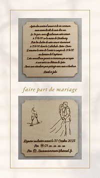 Faire part de mariage